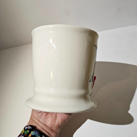 Anthropologie M Monogrammed Coffee Tea Mug‎ White Ceramic Anthro - Picture 6 of 8